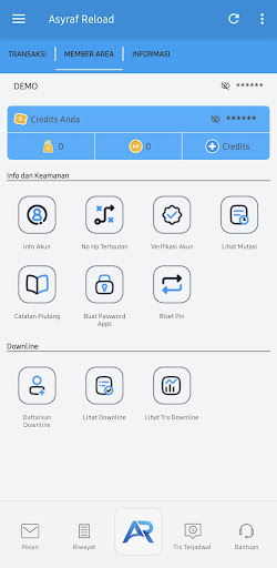 Asyraf Reload Pulsa  PPOB