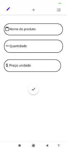 Android application my shopping screenshort