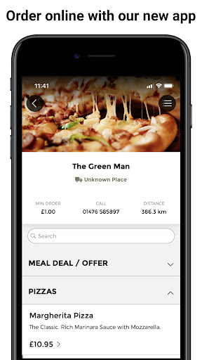 Android application The Green Man Pub screenshort