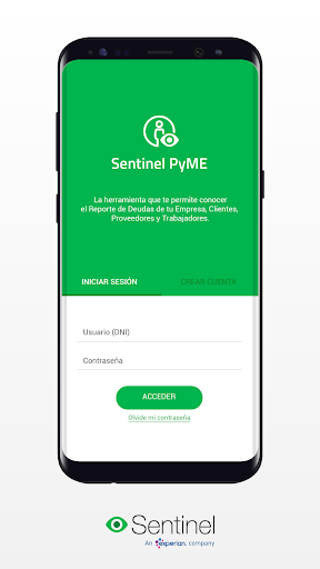Android application Sentinel PyME screenshort