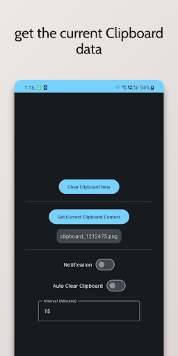 Android application Clipboard Cleaner screenshort