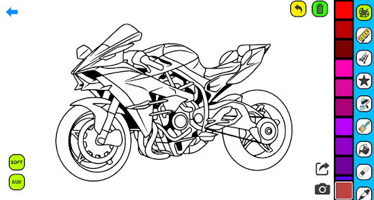 Ninja Motorbike Coloring Pages