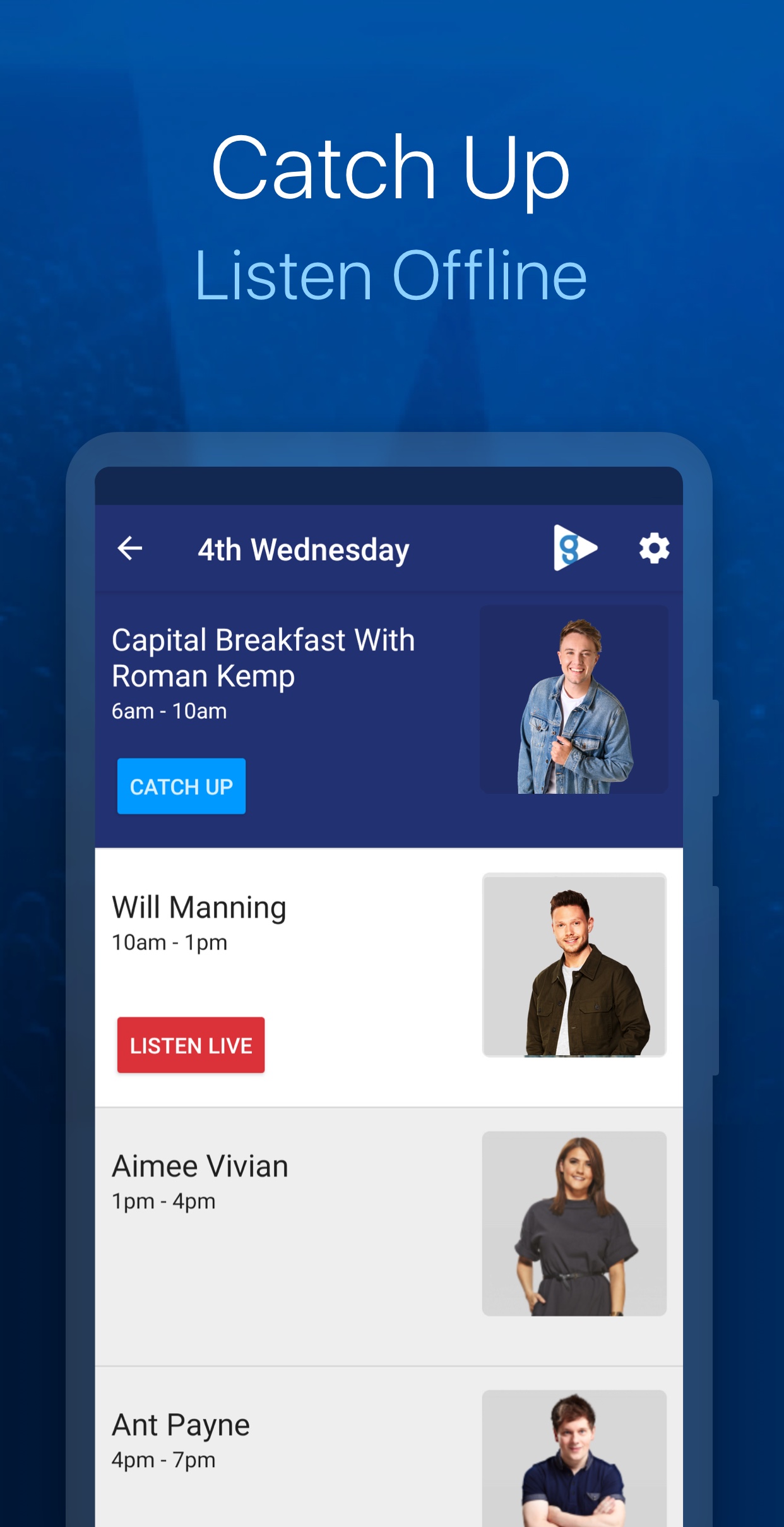 Android application Capital FM Radio App screenshort