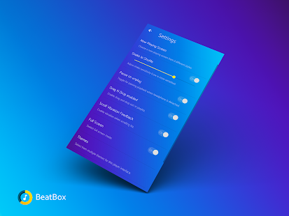 BeatBox Music Player Captura de pantalla