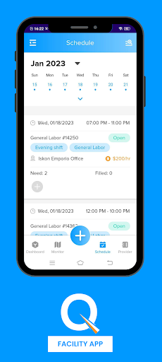 Facility App Screen 2