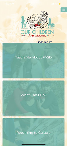 Android application Our Children Are Sacred screenshort