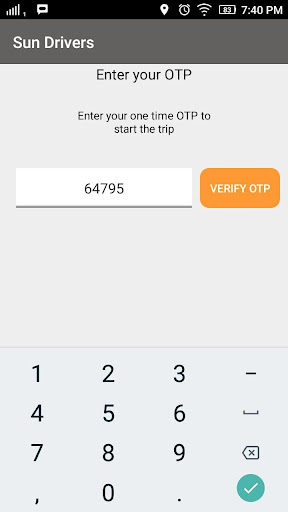 Sun Drivers Driver App Screen 3