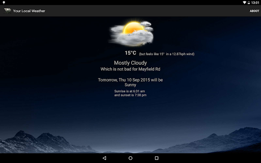 Your Local Weather Screen 2