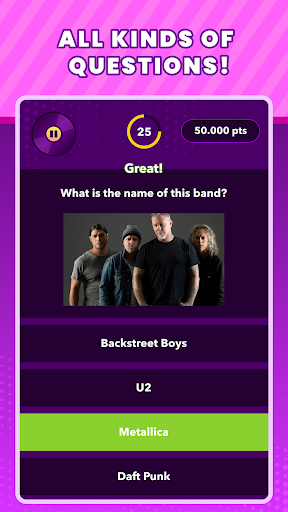 Trivial Music Quiz Screen 3