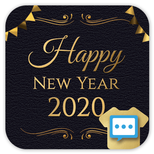 New years night Next SMS skin logo