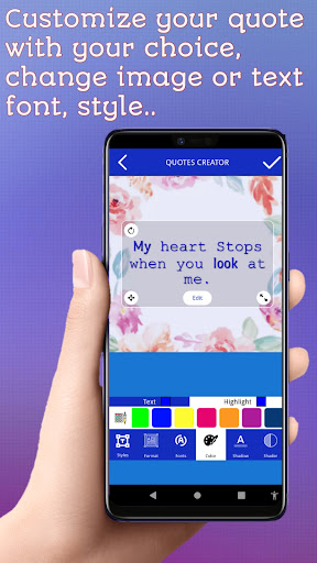 Quotes and Status Creator Screen 3