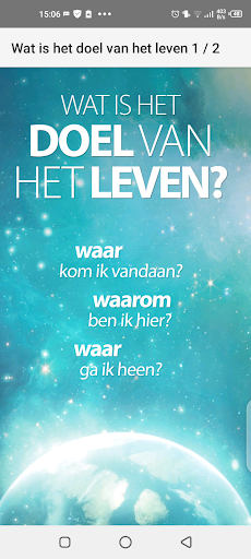 Wat is het doel van het leven Screen 3