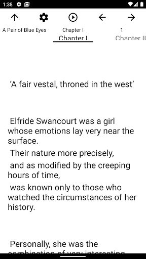 Book, A Pair of Blue Eyes Screen 2