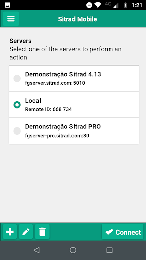 Android application Sitrad screenshort
