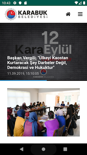Android application Karabük Belediyesi screenshort