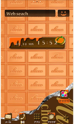 Android application Halloween Chocolate Wallpaper screenshort