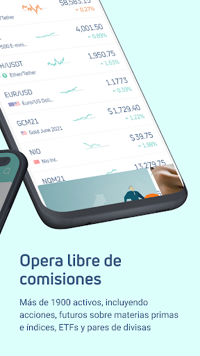 Captura de pantalla de Quantfury: Su Bróker Global