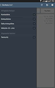 ClevNote - Notizen, Checkliste Bildschirmfoto