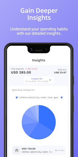 TraceSpend: Budget & Expenses Screen 2