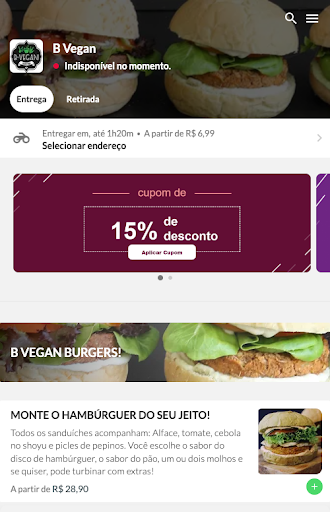 B Vegan Delivery Screen 3