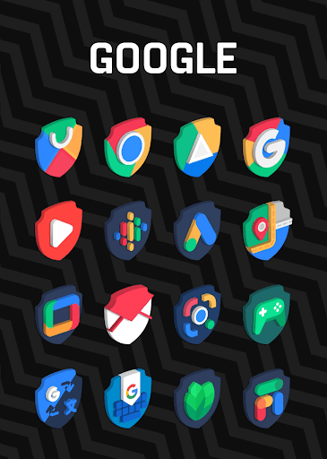 Screenshot of 3D Shield - Icon Pack