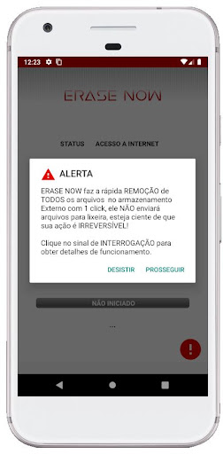 Erase Now Screen 3