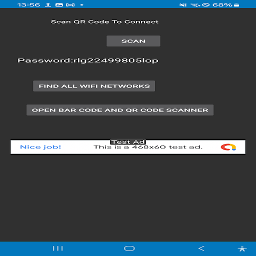 Android application Wifi Password Revealer screenshort