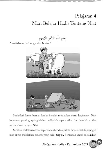 Buku Siswa Kelas 4 MI Al-Quran Hadis Revisi 2014