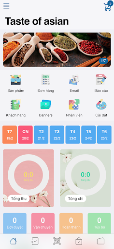 Android application SENFOOD screenshort
