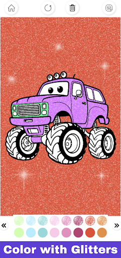 Glitter Cute Truck Coloring Screenshot 1 - AppWisp.com