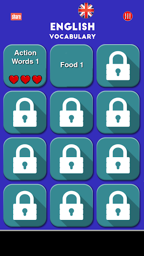 Learn English Vocabulary Screen 2