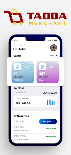Android application TADDA Merchant screenshort