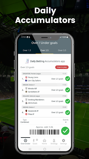 Daily Betting Accumulators Screen 2