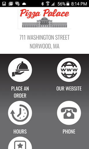 Android application Pizza Palace Norwood screenshort