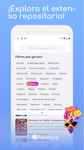 Pandora Lite: Anime & Social Screen 2