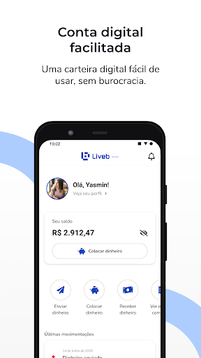 Android application Liveb Bank screenshort