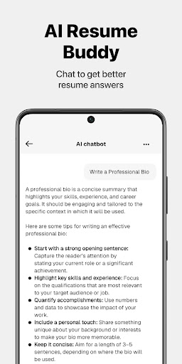 Screenshot of ResumeIT - Quick CV Maker App