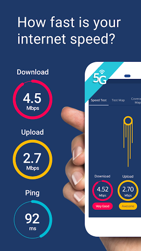 Meteor: Speed Test for 3G, 4G, 5G Internet & WiFi  screenshots 1