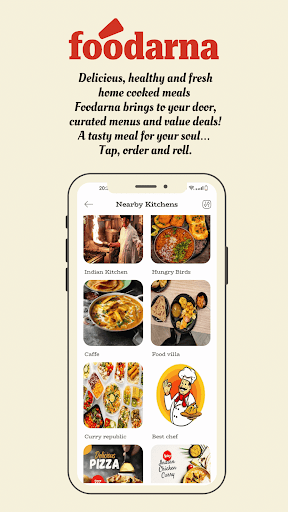 Android application Foodarna screenshort
