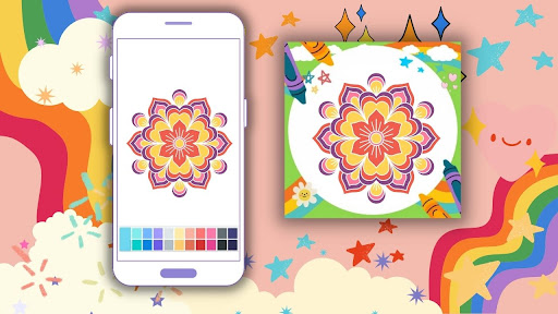 Coloring Book Flower Mandala