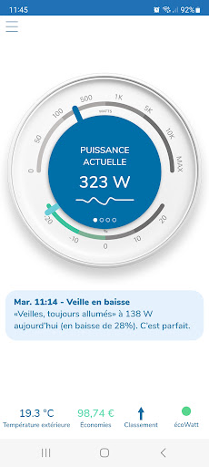 Android application Livewatt by Ekwateur screenshort