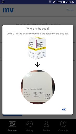 Mobile Verification Roche Screen 2