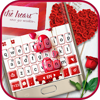 Тема для клавиатуры Red Valentines Love