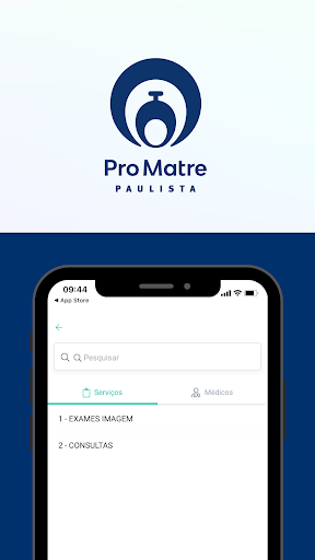 Pro Matre, Exames e Consultas Screen 3