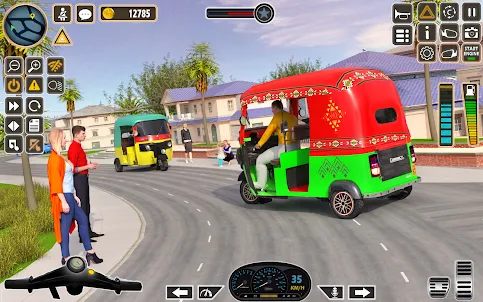 Modern Rickshaw Driver Game 3D