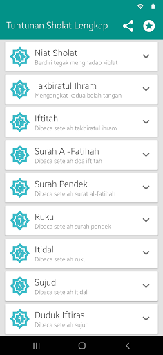 Android application Tuntunan Sholat, Dzikir & Doa screenshort