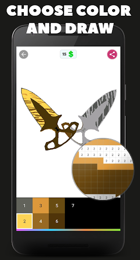 CS:GO Pixel Art Coloring Screen 2