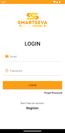 Android application Smartseva Partner screenshort