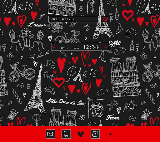 Android application Paris Pattern Theme +HOME screenshort