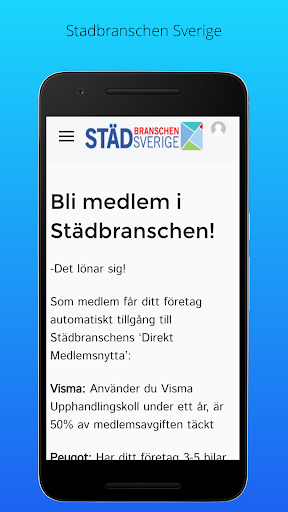 Android application Städbranschen Sverige screenshort